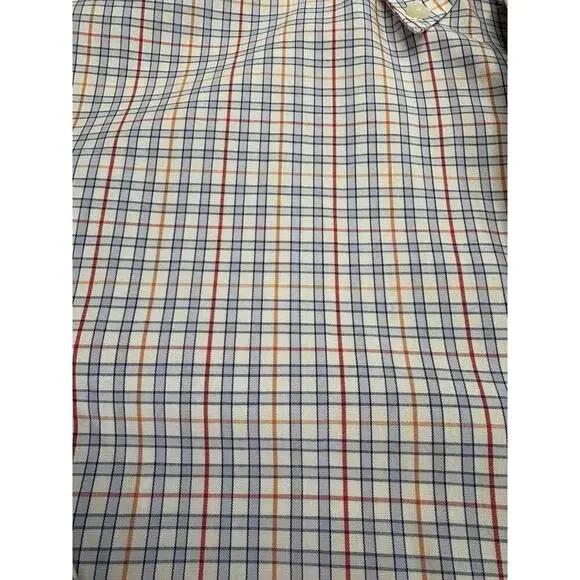 Brooks Brother’s Men’s Large Non-Iron 100% Cotton Plaid Multicolor Button Down - Picture 7 of 8